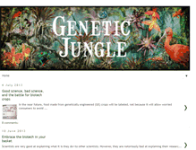 Tablet Screenshot of geneticjungle.com